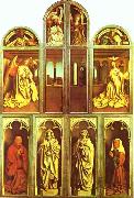 Jan Van Eyck, The Ghent Altarpiece with altar wings closed